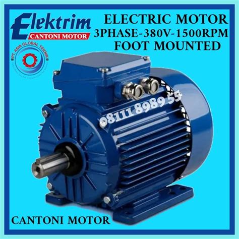 Jual Elektrim Motor Kw Hp Rpm P Phase B Frame B