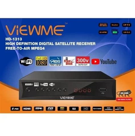 Dish Tv Viewme Hd 1313 Free To Air Mpeg 4 Set Top Box Plastic At Rs