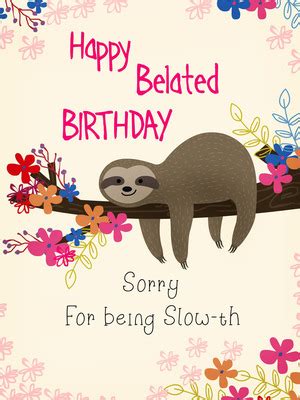 Free Printable Birthday Belated Cards Create And Print Free Printable