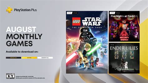 PlayStation Plus Monthly Games For August LEGO Star Wars The Skywalker