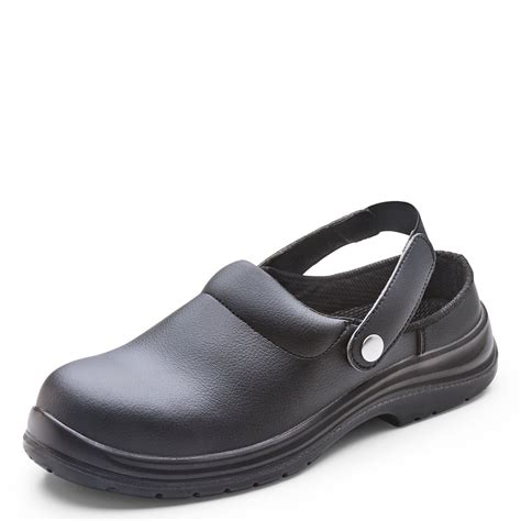 Beeswift Micro Fibre Black Slip On Safety Shoes Rock Solid Safety