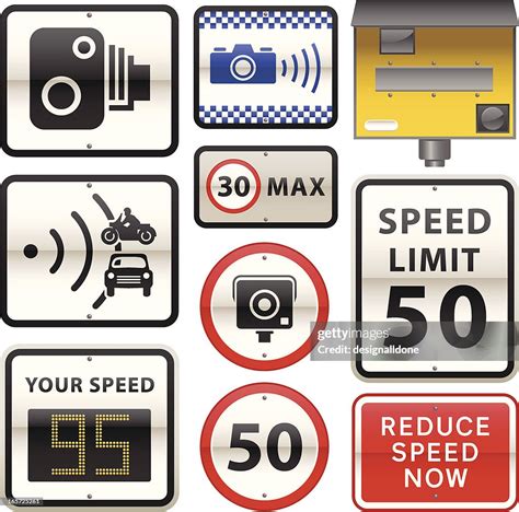 Speed Camera Warning Signs High-Res Vector Graphic - Getty Images