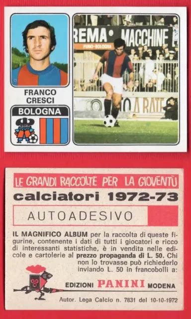 Figurina Calciatori Panini Nuova N Cresci Bologna Eur