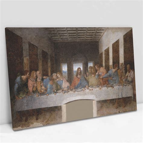 Quadro Decorativo A última Ceia Leonardo Da Vinci em tela Canvas