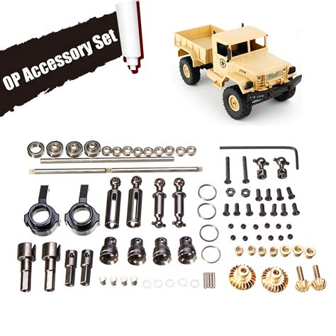 Upgrade Metal OP Accessory Set For WPL RC Car B1 B14 B24 C14 C24 1 16