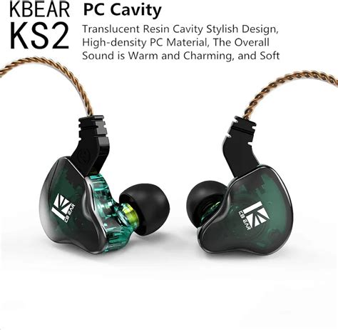 Yinyoo Kbear Ks Earphones Stereo Bass In Ear Headphone Hifi Over Ear