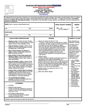 Fillable Online Snmcac Snmcac Eeoc Data Form Step Snmcac Fax Email