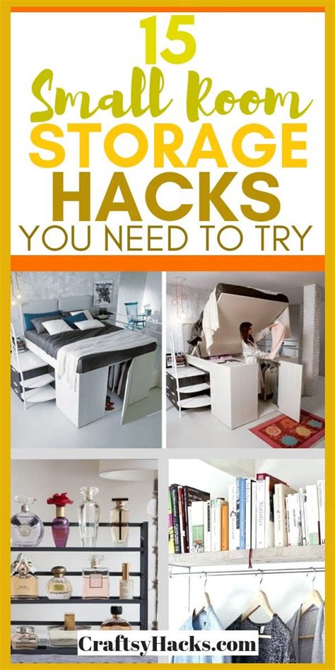 15 Stylish Small Room Storage Hacks Craftsy Hacks