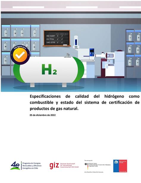 Especificaciones De Calidad Del Hidr Geno Como Combustible Y Estado Del