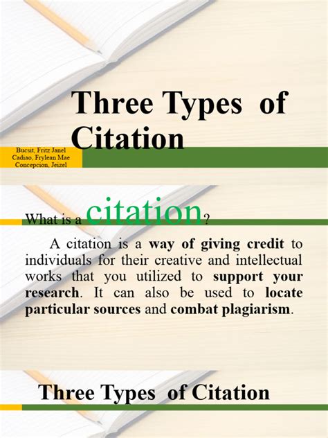 3 Three Types Of Citation Pdf