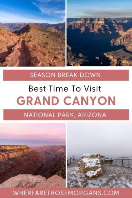 Best Time To Visit Grand Canyon National Park By Month And Season