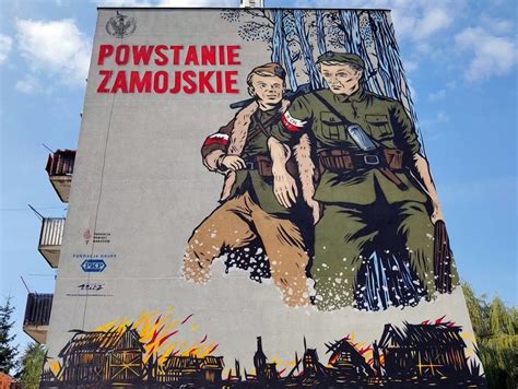 Nowy mural w Zamościu Upamiętnia bohaterów powstania zamojskiego