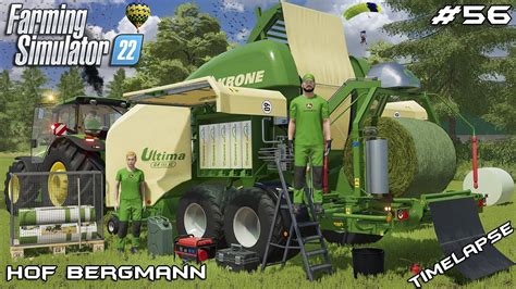 Baling Grass Silage With Krone Ultima Cf 155 Xc Hof Bergmann