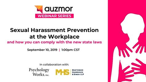 Ppt Sexual Harassment Prevention Webinar Series Compliance With New