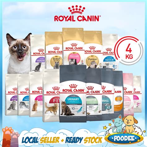 POODEE Royal Canin 4kg Dry Cat Food Makanan Kucing Hair And Skin Indoor