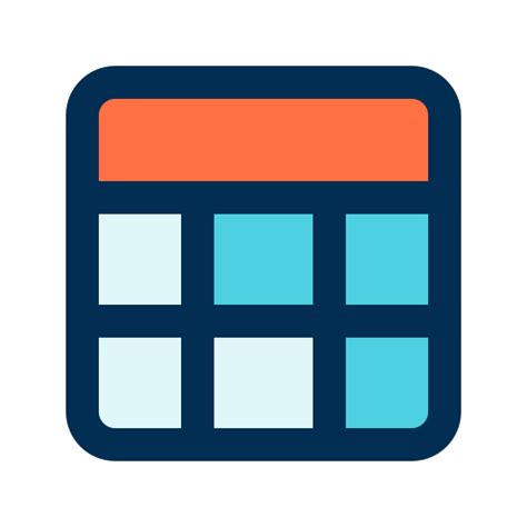 table bqlqn lineal color icon