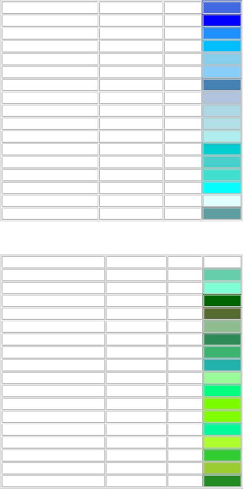 RGB Color Chart - Edit, Fill, Sign Online | Handypdf