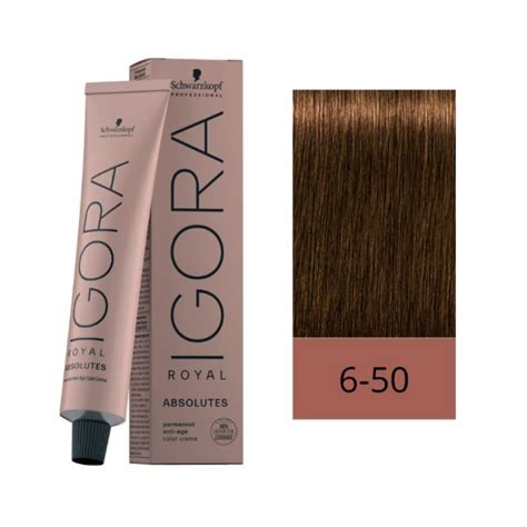 Igora Schwarzkopf Tinte Royal Absolutes 6 50 Rubio Oscuro Dorado 60Gr