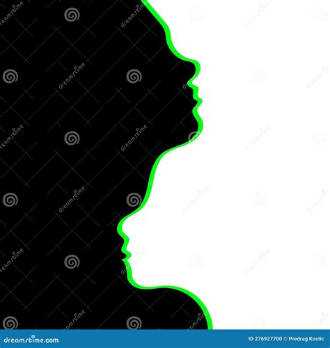 Face silhouette design stock illustration. Illustration of diagram ...