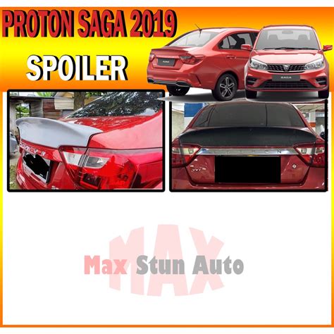 PROTON SAGA VVT REAR TURNK SPOILER DUCKTAIL MATERIAL FIBER SPOILER FOR