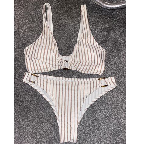 Primark Bikini Set Size 8 Bikini Top Has Cups Depop