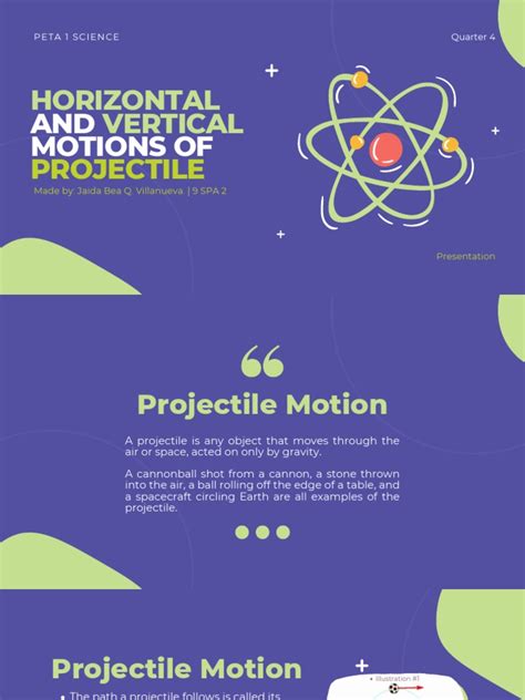 horizontal and vertical motions of projectile | PDF | Projectiles ...