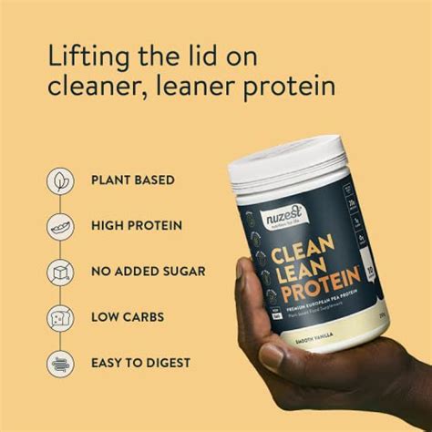 Nuzest Vegan Pea Protein Powder Clean Lean Protein Smooth Vanilla