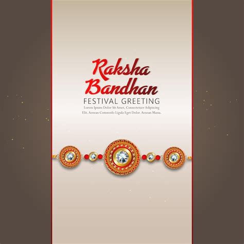 Tarjeta De Felicitaci N De Celebraci N Feliz Raksha Bandhan Con