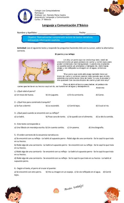 3° Texto Narrativo Worksheet Textos Narrativos Texto Informativo Tercero De Primaria