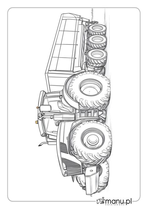Kolorowanki Traktory do Druku 36 Autorskich Wzorów