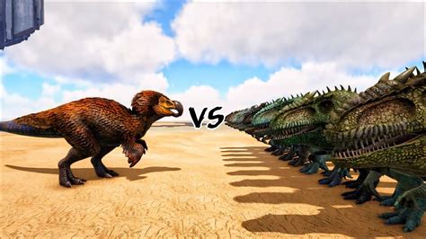 How Many Tamed Giganotosaurus Can Beat A Dodorex Ark Epic Dino Battle