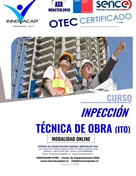 Inspecci N T Cnica De Obra De Construcci N Ito By J Davila Issuu