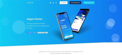 Argon Flutter Open Source Template