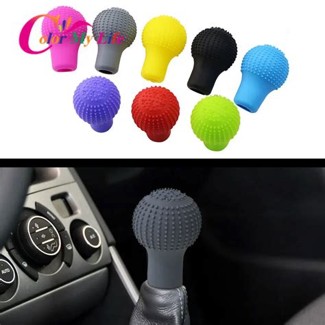 Universal Car Gear Head Shift Collars Silicone Floating Point Antiskid