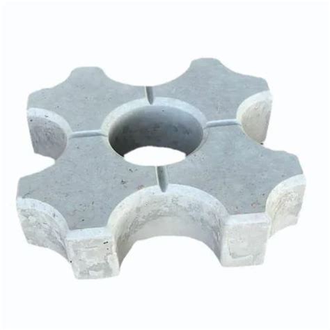 Grey Square Grass Concrete Paver Block Mm Dimension X X Mm