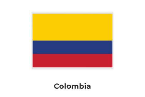 La Bandera Nacional De Colombia 9291066 Vector En Vecteezy