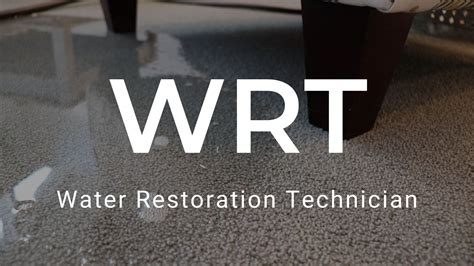 Iicrc Wrt Water Restoration Technician Course