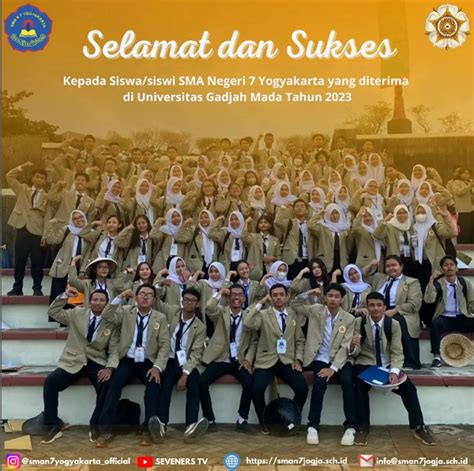 PESERTA DIDIK SMA NEGERI 7 YOGYAKARTA DITERIMA DI KAMPUS UGM TAHUN 2023