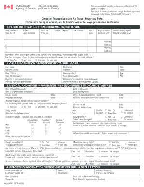 Fillable Online Phac Aspc Gc Formulaire De Signalement Pour La