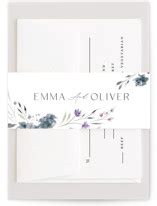 Violet Cascade Wedding Invitations By Nicoletta Savod Minted