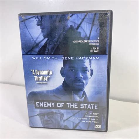 Enemy Of The State Dvd Will Smith And Gene Hackman 8 83 Picclick Ca