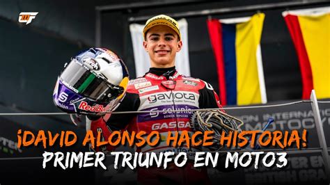 DAVID ALONSO HACE HISTORIA En Moto3 Primer Triunfo Para Colombia En