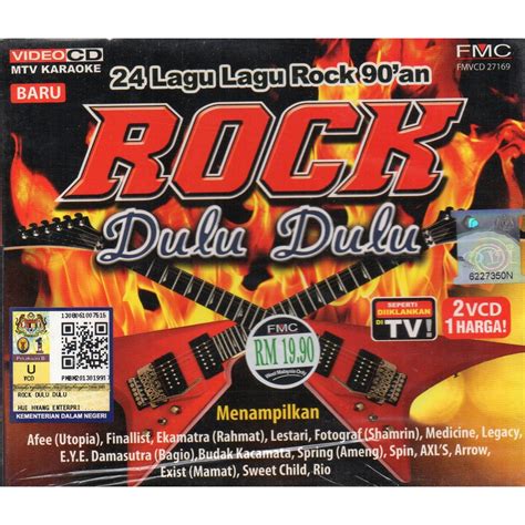 Rock Dulu Dulu 24 Lagu Lagu Rock 90an Mtv Karaoke 2 Vcd Afee