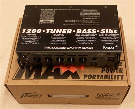 Peavey MiniMAX 600 Watt Mini Bass Head Amps Preamps Imperial