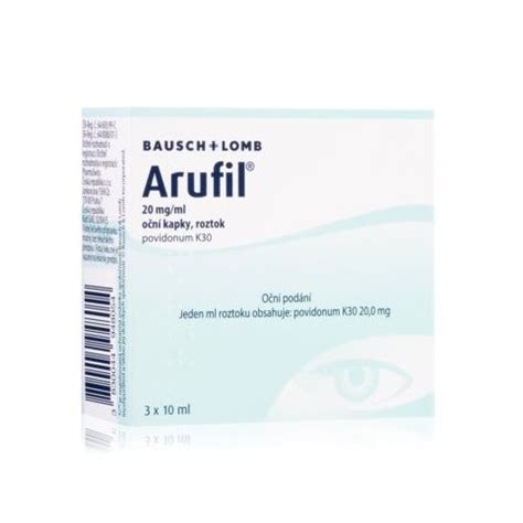 Arufil 20 mg ml oční kapky 3x10 ml