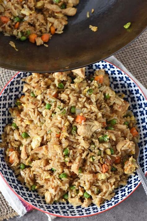 How To Make Easy Homemade Chicken Fried Rice In A Wok Adventures Of Mel