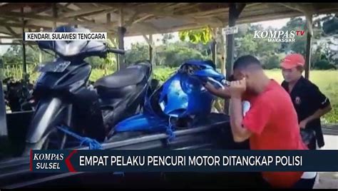 Empat Pelaku Pencuri Motor Ditangkap Polisi Video Dailymotion