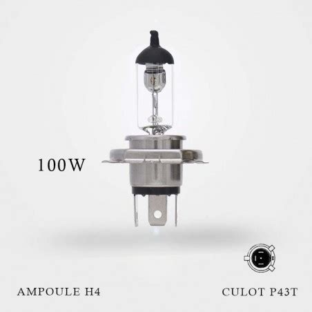 Ampoule H V W Culot P T L Unit