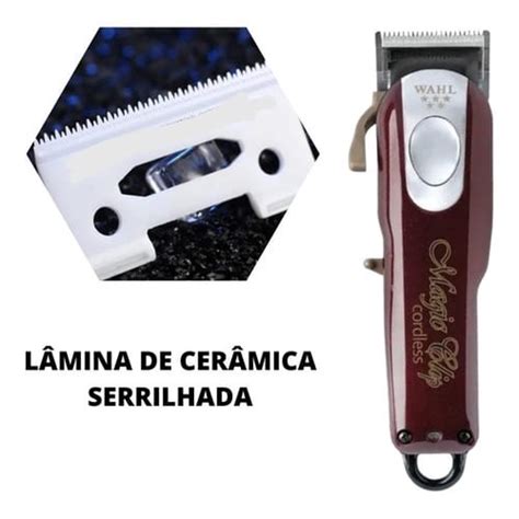 L Mina De Cer Mica Serrilhada Compat Vel Wahl Kemei Shopee Brasil