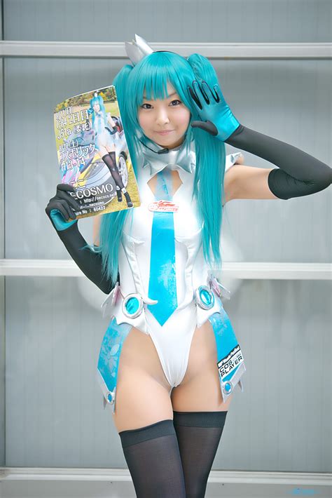 Aqua Eyes Aqua Hair Black Legwear Blouse Bodysuit Cosplay Elbow Gloves